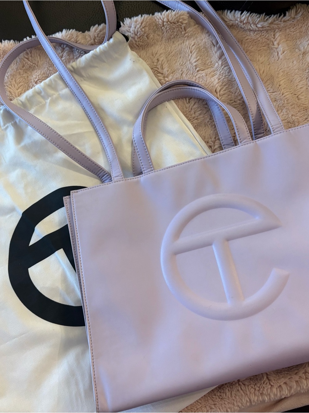 Telfar Lavender Small Shopping Tote